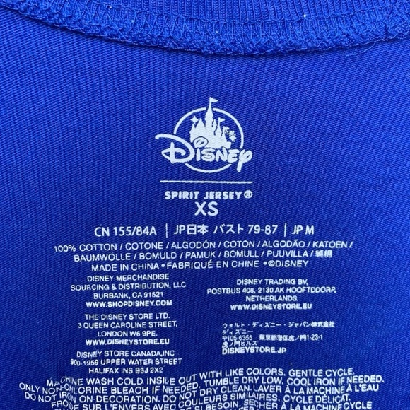 Disneyland Spirit Jersey XS Wishes Come True Disney Glitter Blue Silver - Picture 11 of 14